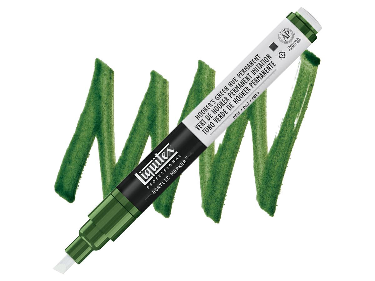 LIQUITEX ACRYL MARKER 0224 2MM HOOKER'S GREEN HUE PERMANENT 1