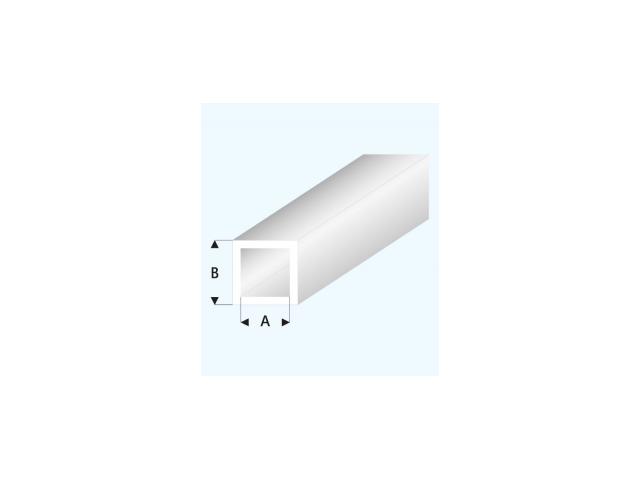PROFIEL GLASHELDER BUIS WIT (A=)5,0X6,0MM 33CM 431-59/3 1