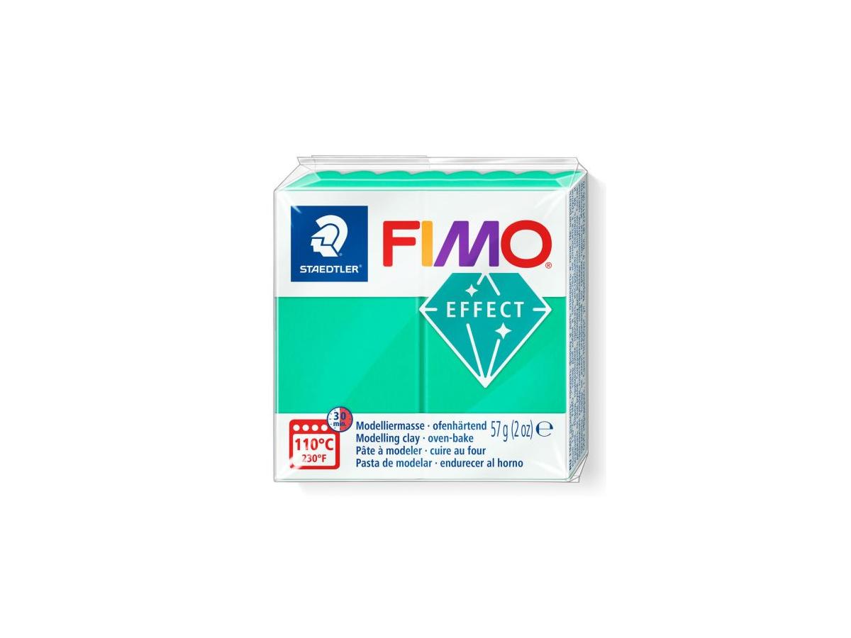 FIMO EFFECT MODELLIERMASSE 57 GRAMM TRANSLUZENT GRÜN 1