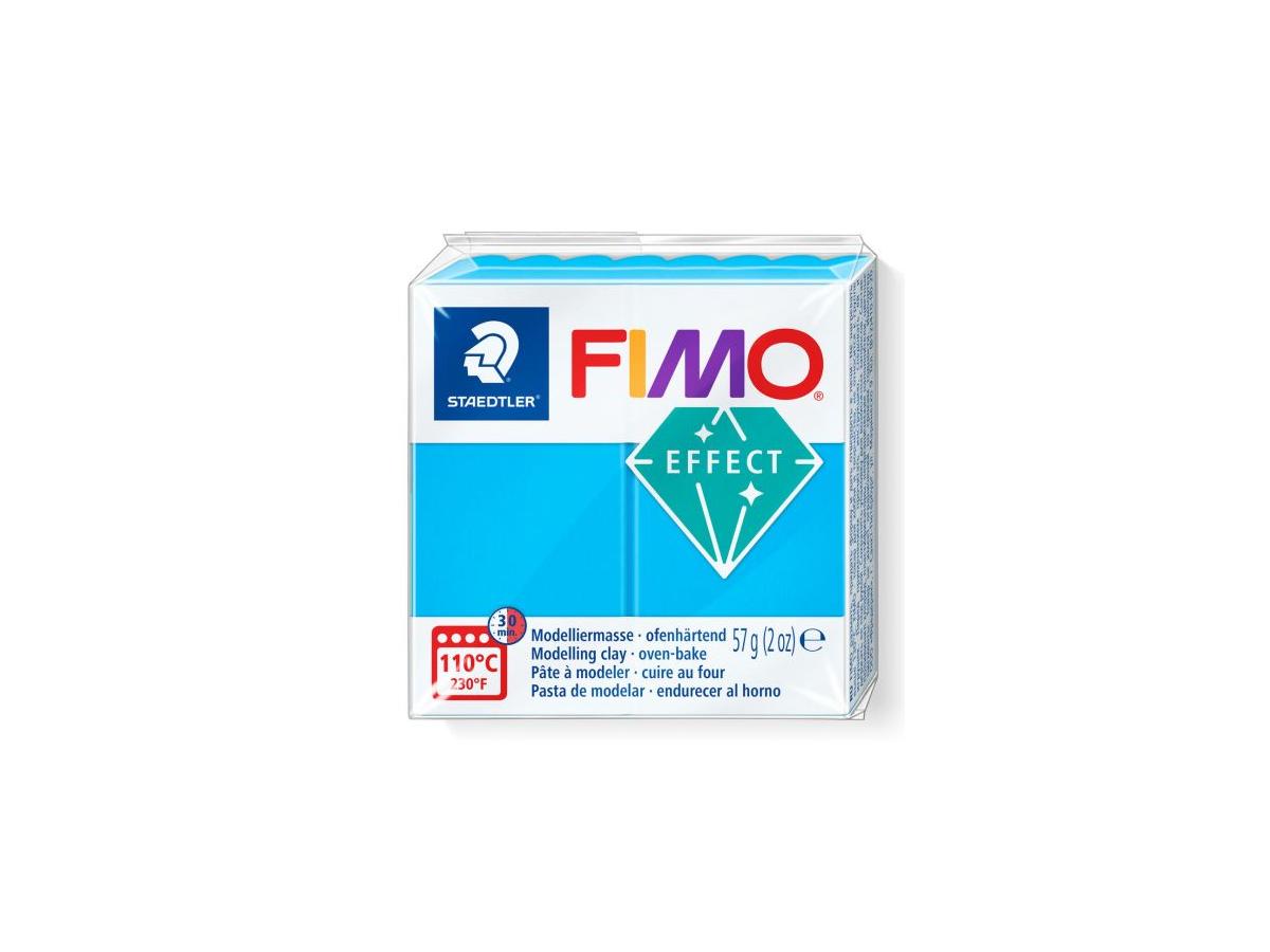 FIMO EFFECT MODELLIERMASSE 57 GRAMM TRANSLUZENT BLAU 1