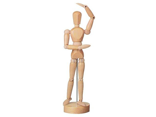 LEDENPOP 20CM UNISEX BLANK HOUT 1