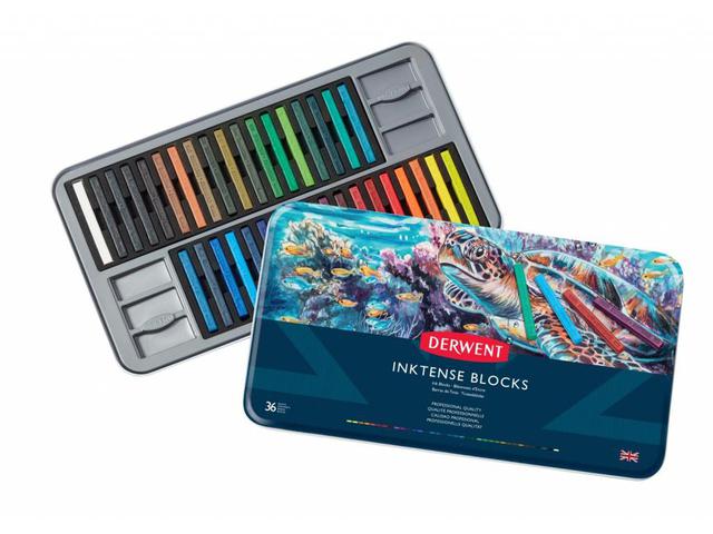 DERWENT INKTENSE BLOCK AQUARELL 36 FARBEN 1