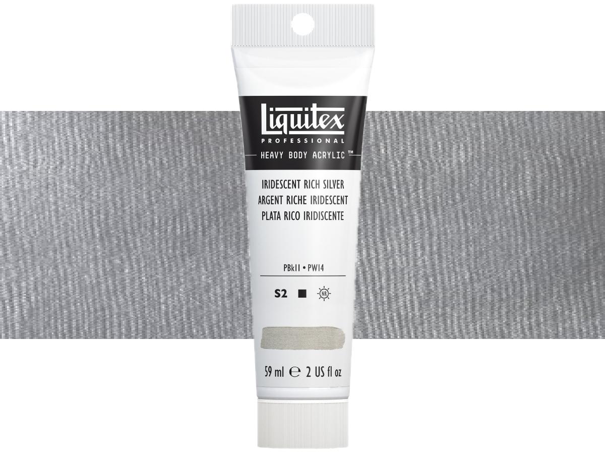 LIQUITEX HEAVY BODY 59ML 239 SCHILLERNDES REICHES SILBER 1