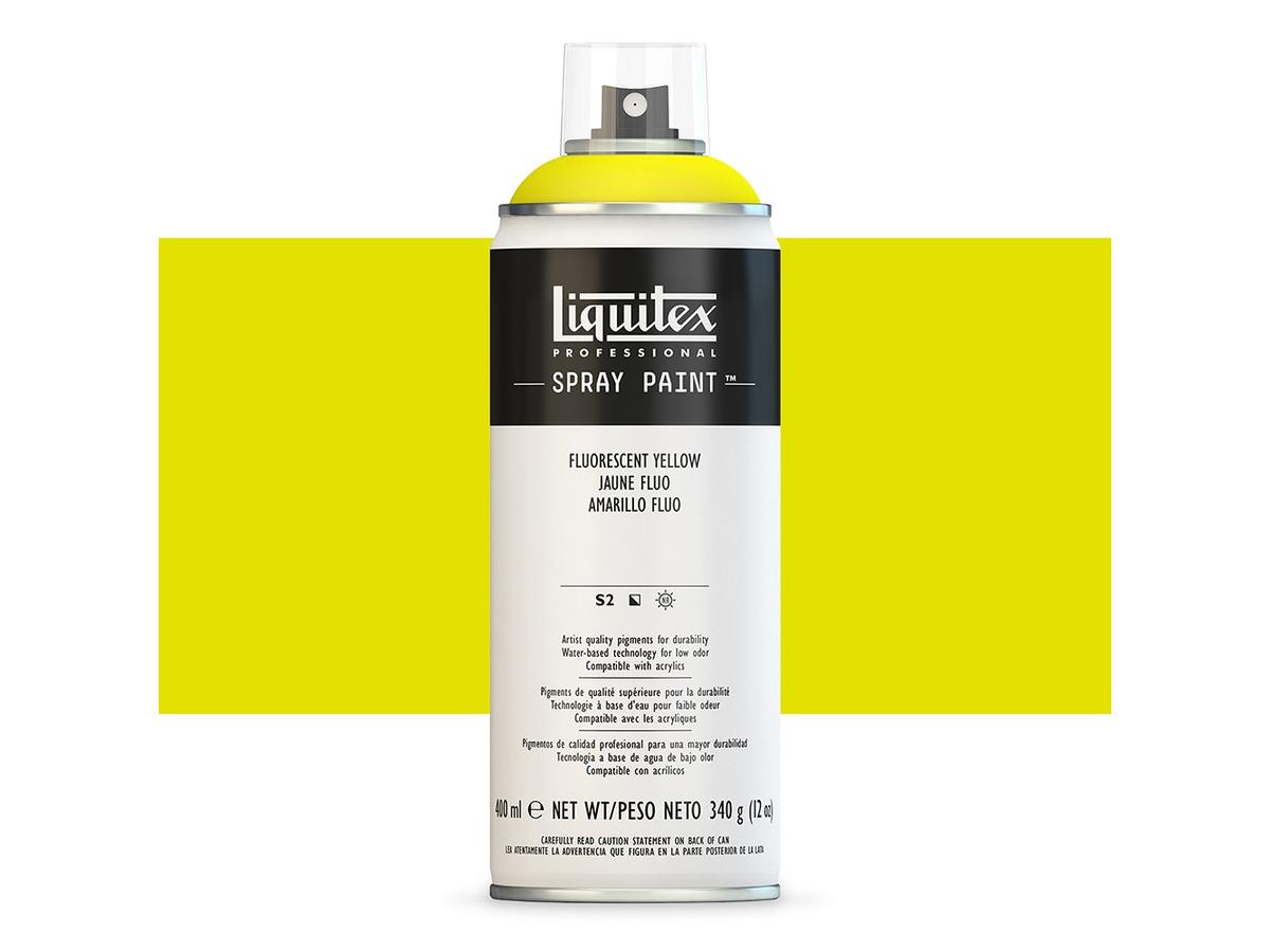 LIQUITEX SPRAY PAINT 400ML BUS FLUORESCENT YELLOW 1