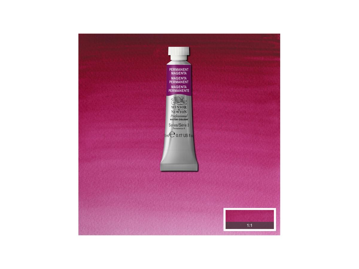 WINSOR & NEWTON AQUARELLFARBE 5ML 486 PERMANENTMAGENTA 1