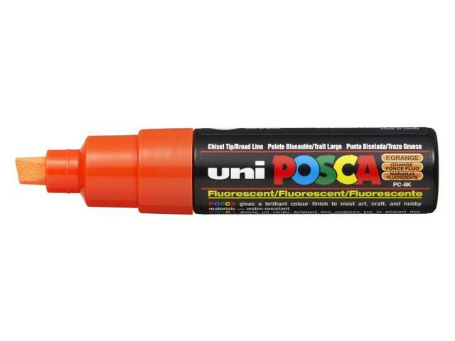 UNI POSCA PC8O FLUO FLUOORANGE BREIT 1
