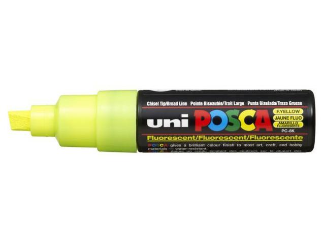 UNI POSCA PC8J FLUO FLUORGELB BREIT 1