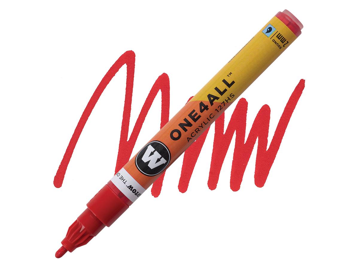 MOLOTOW ONE4ALL MARKER 127HS 013 2MM TRAFFIC RED 1