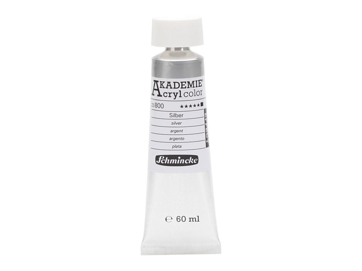 SCHMINCKE AKADEMIE ACRYL COLOR 60ML S2 800 SILBER 1