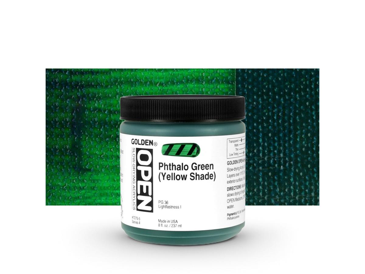 GOLDEN OPEN ACRYLIC 237ML 7275 S4 OPEN PHTALO GREEN (YELLOWS 1