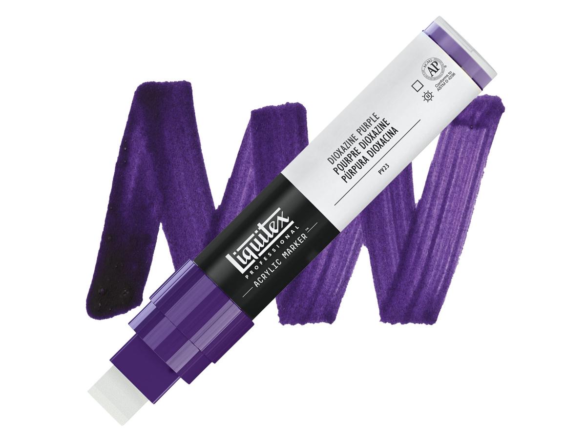 LIQUITEX ACRYL MARKER 0186 15MM DIOXAZINE PURPLE 1