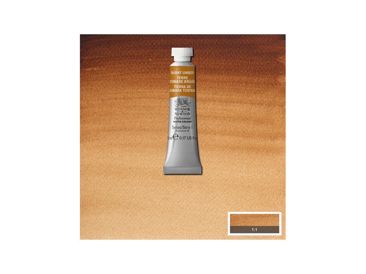 WINSOR & NEWTON AQUARELLFARBE 5ML 076 UMBRA GEBRANNT 1