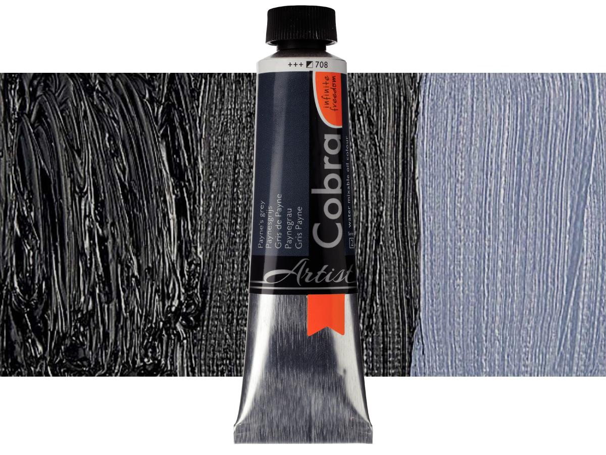 COBRA ARTIST WASSERVERMALBARE ÖLFARBE 40ML 708 PAYNEGRAU 1