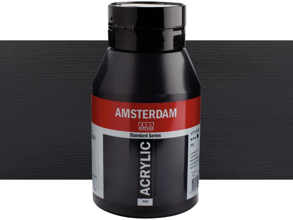TALENS AMSTERDAM STANDARD ACRYL 1LTR 702 LAMPENSCHWARZ 1