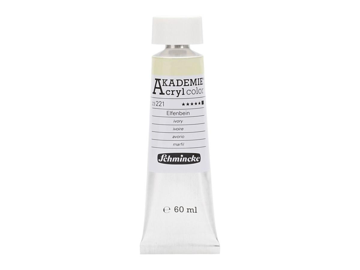 SCHMINCKE AKADEMIE ACRYL COLOR 60ML S1 221 ELFENBEIN 1