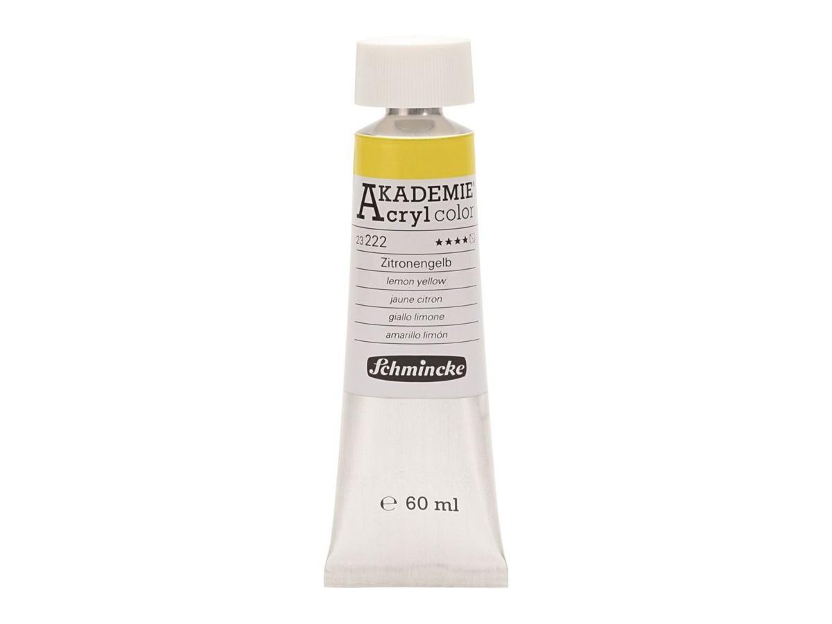 SCHMINCKE AKADEMIE ACRYL COLOR 60ML S1 222 ZITRONENGELB 1