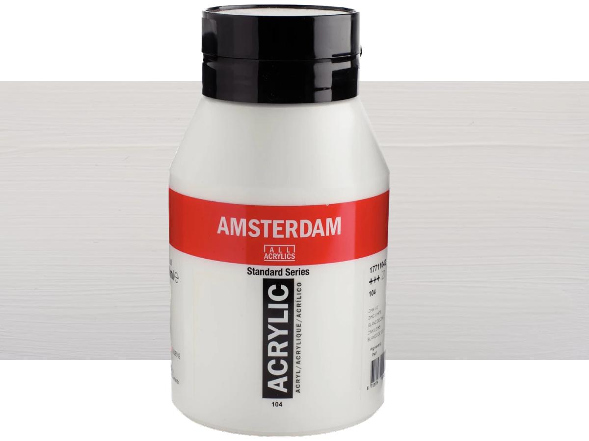 TALENS AMSTERDAM STANDARD ACRYL 1LTR 104 ZINKWEISS 1