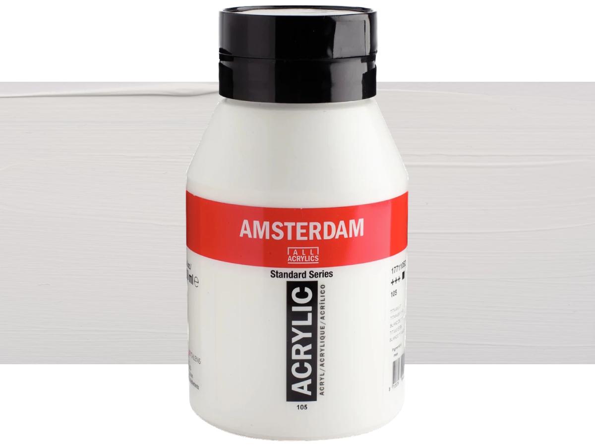 TALENS AMSTERDAM STANDARD ACRYL 1LTR 105 TITANWEISS 1