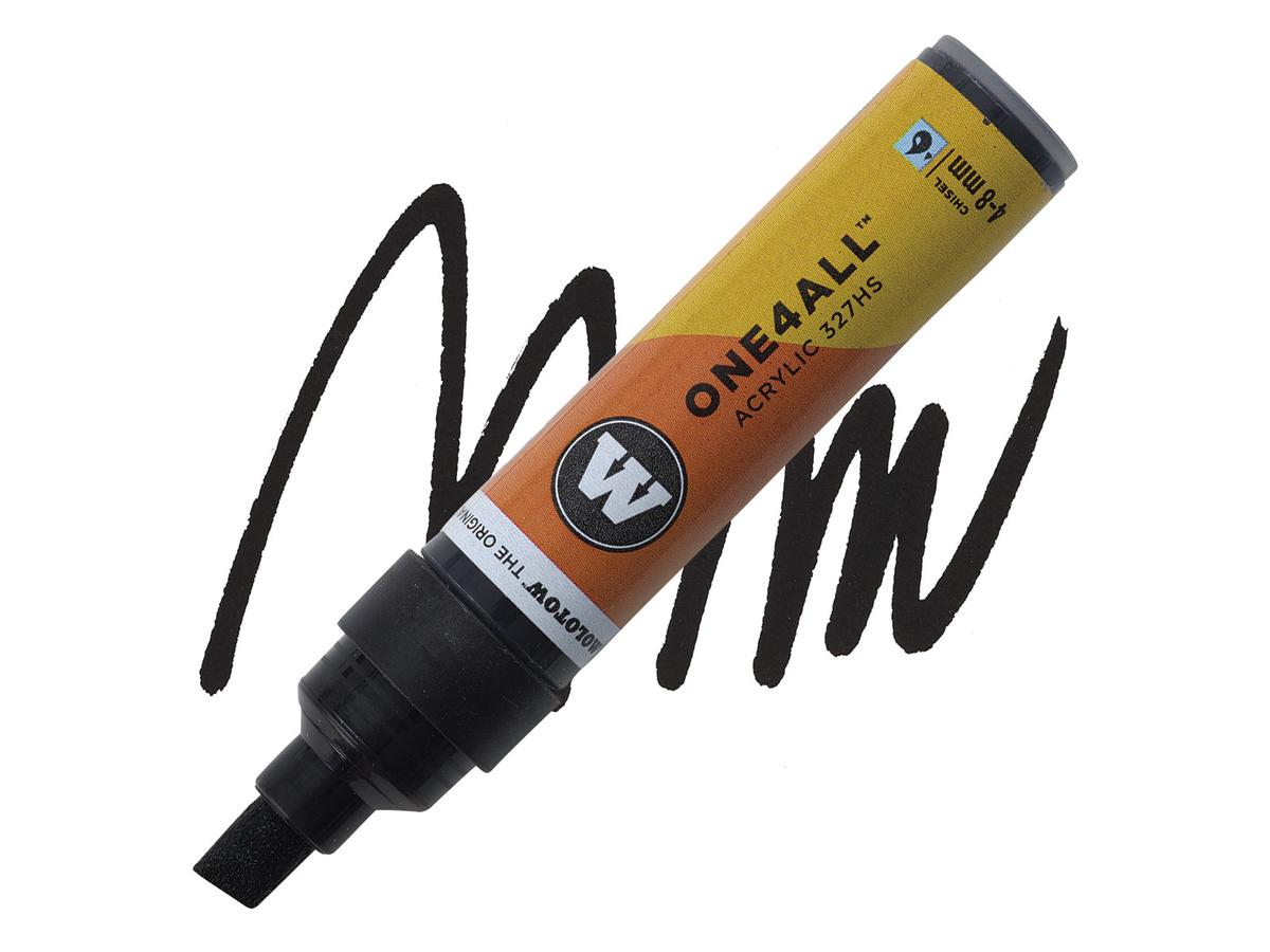 MOLOTOW ONE4ALL MARKER 327HS 180 4-8MM SIGNAL BLACK 1