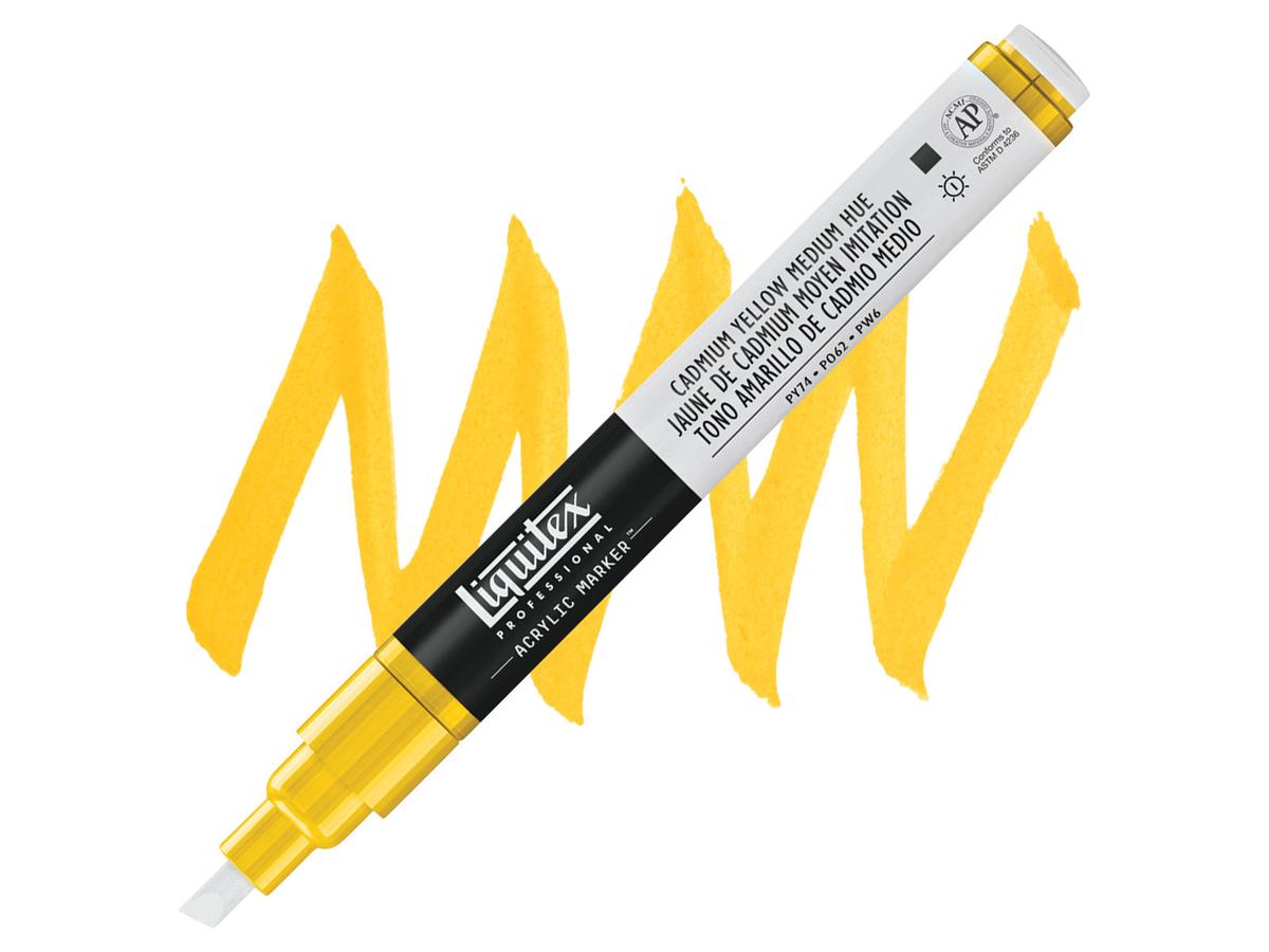 LIQUITEX ACRYL MARKER 0412 2MM YELLOW MEDIUM AZO 1