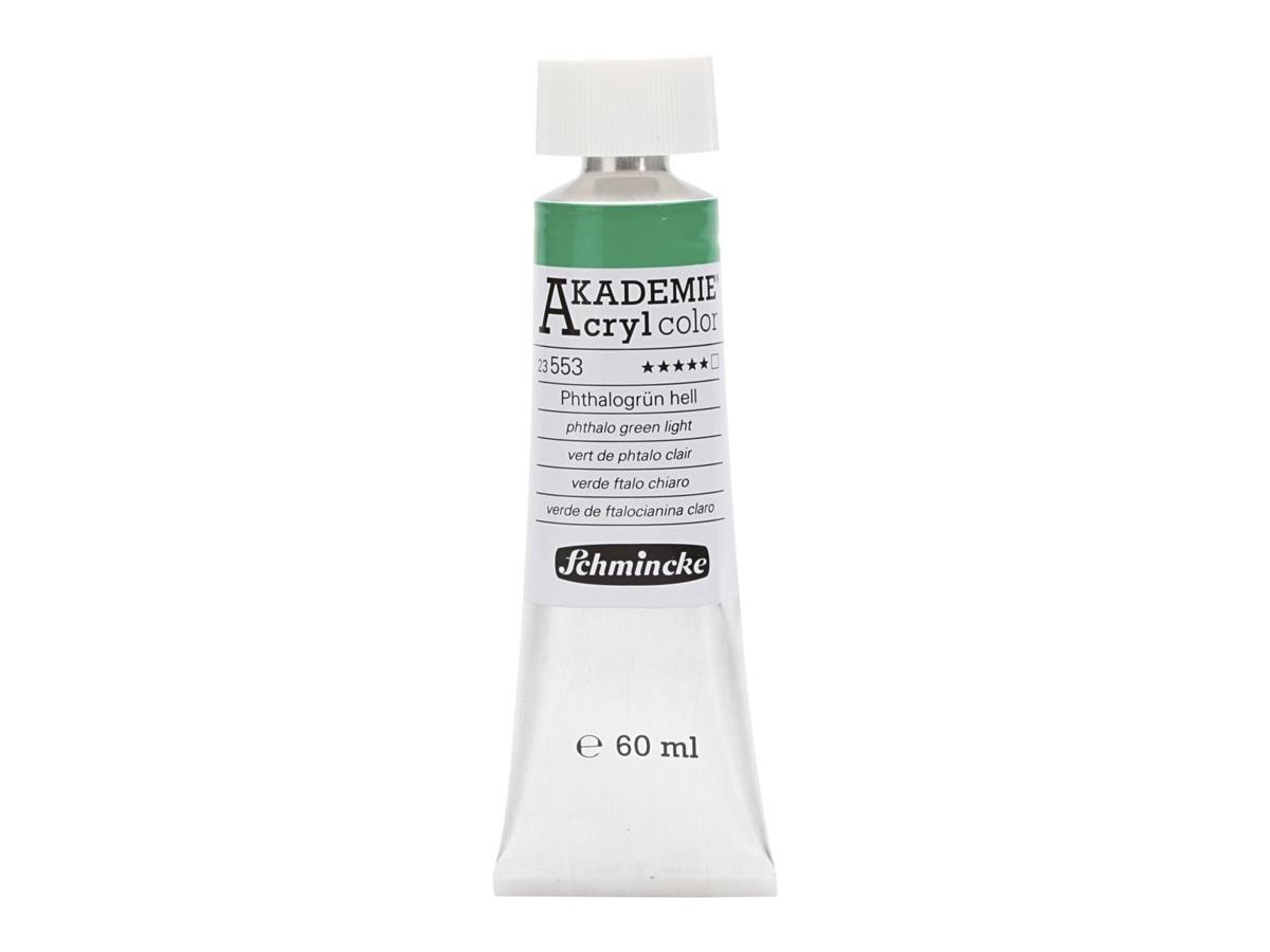 SCHMINCKE AKADEMIE ACRYL COLOR 60ML S1 553 PHTHALOGRÜN HELL 1