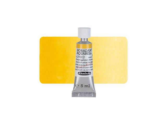 SCHMINCKE HORADAM AQUARELL TUBE 5ML S2 213 CHROMGELB DUNKEL 1