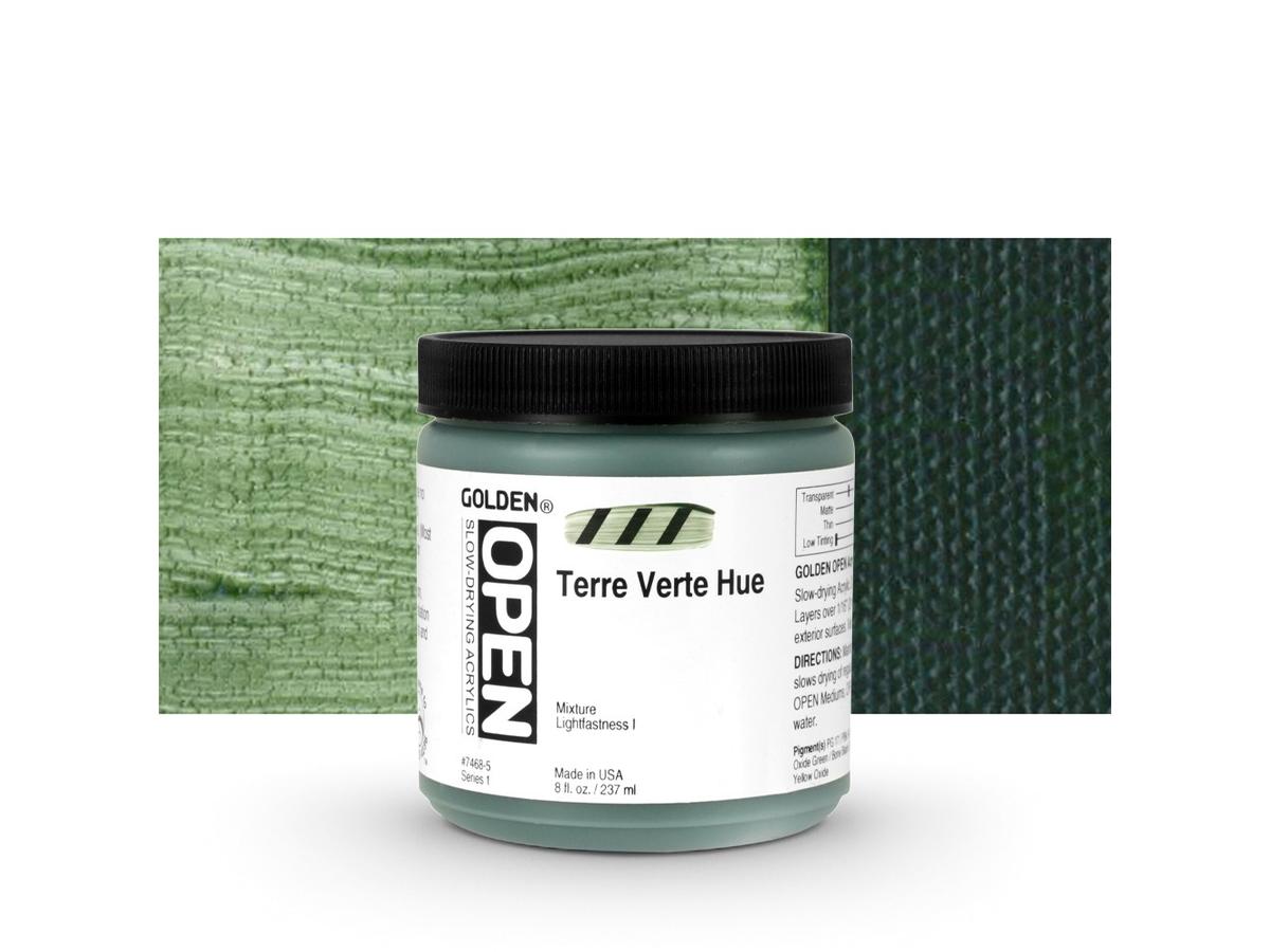GOLDEN OPEN ACRYLIC 237ML 7468 S1 OPEN TERRE VERTE HUE 1