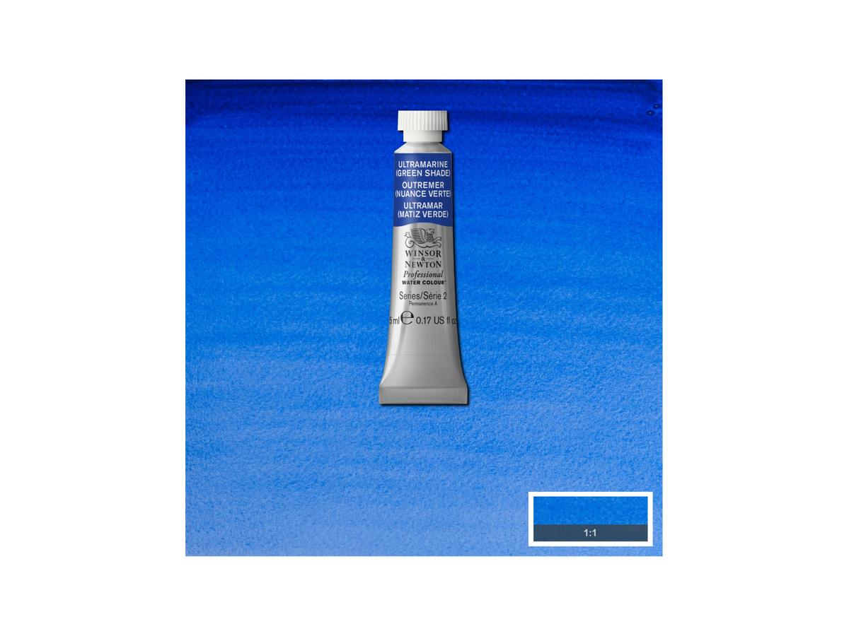 WINSOR & NEWTON AQUARELLFARBE 5ML 667 ULTRAMARIN GRÜNLICH 1