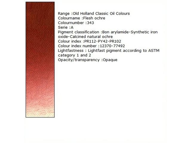 OLD HOLLAND ÖLFARBE A343 40ML RED EARTH 1