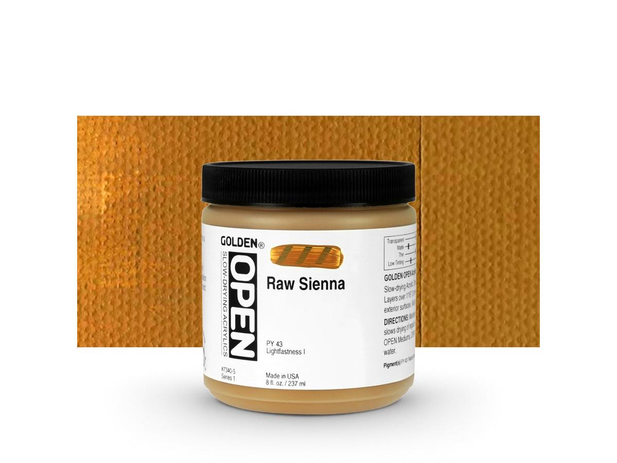 GOLDEN OPEN ACRYLIC 237ML 7340 S1 OPEN RAW SIENNA 1