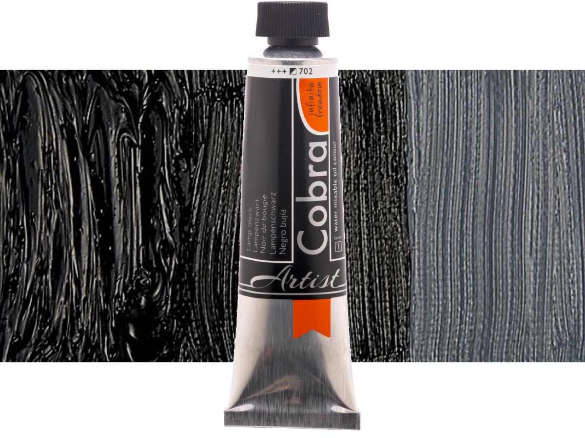 COBRA ARTIST WASSERVERMALBARE ÖLFARBE 40ML 702 LAMPENSCHWARZ 1