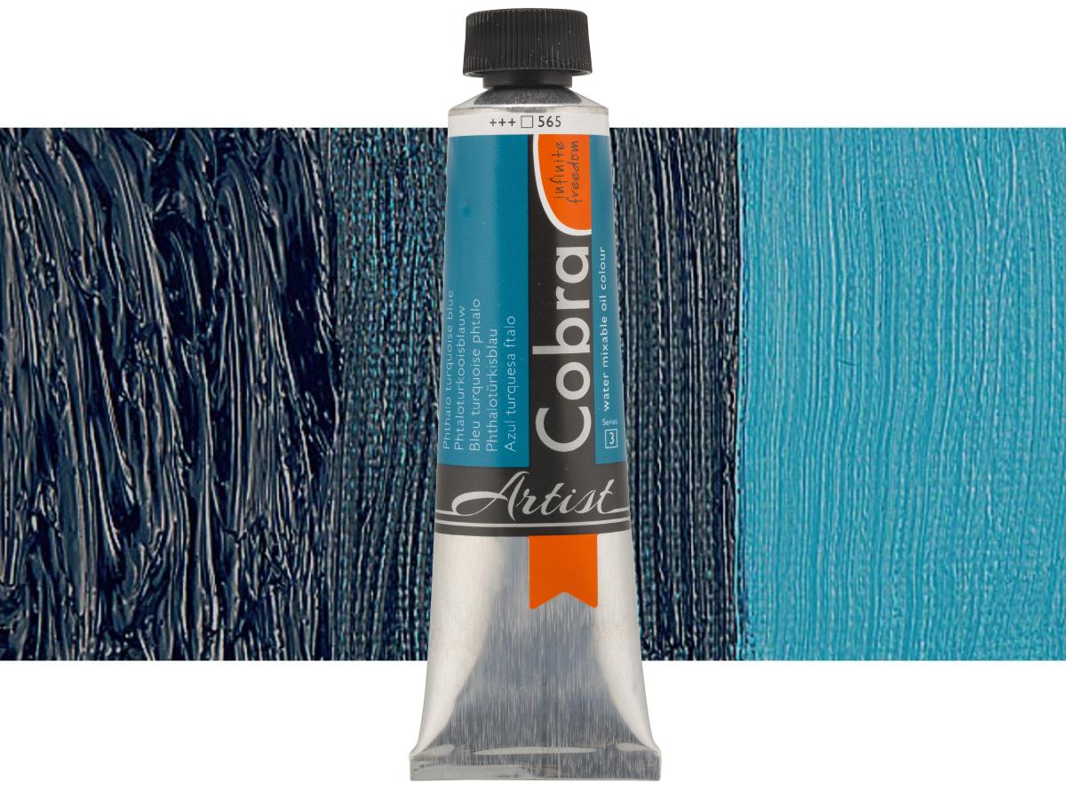 COBRA ARTIST WASSERVERMALBARE ÖLFARBE 40ML 565 PHTHALOTÜRKISBLAU 1