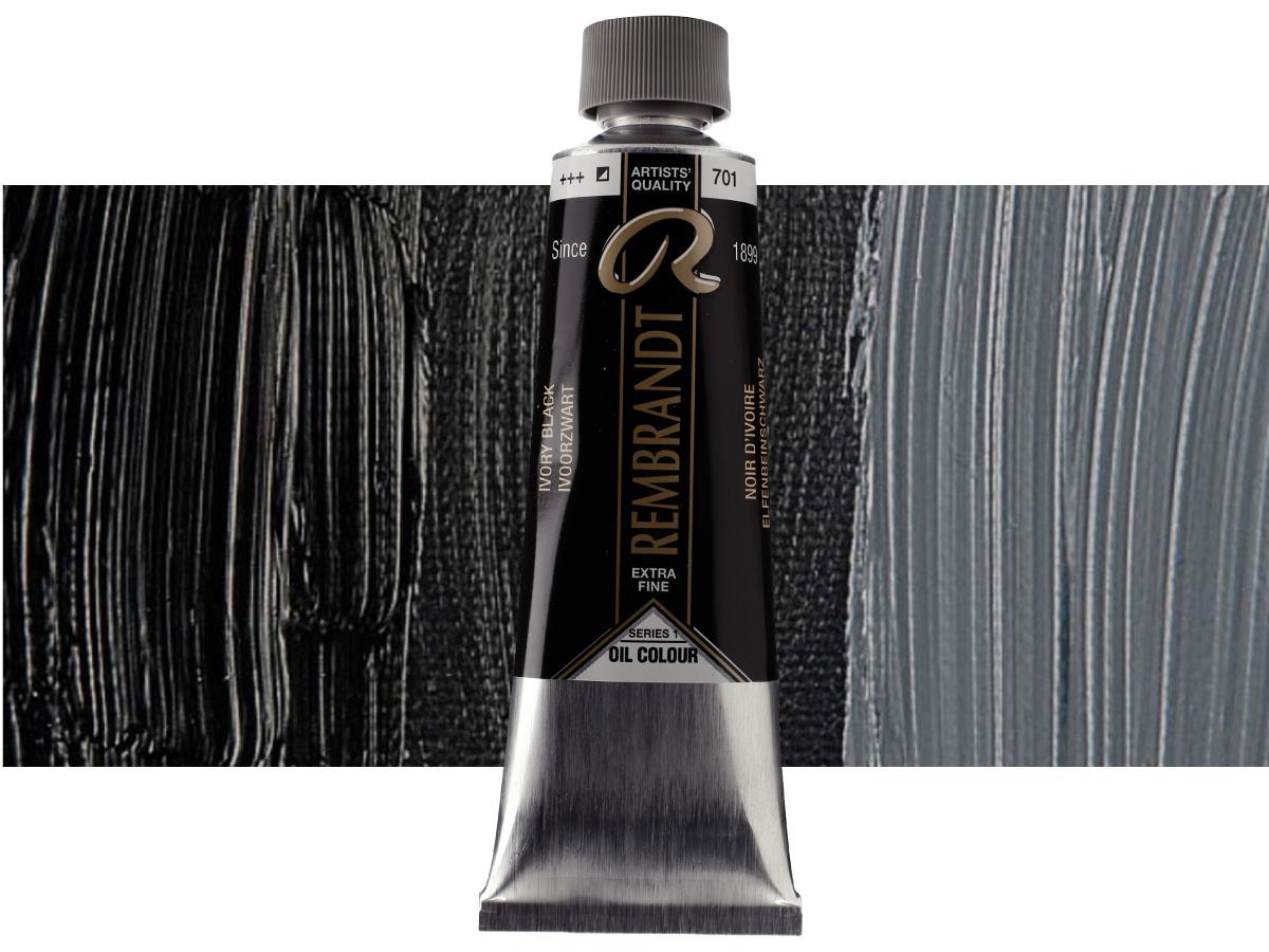 TALENS REMBRANDT ÖLFARBE 150ML ELFENBEINSCHWARZ 701 1