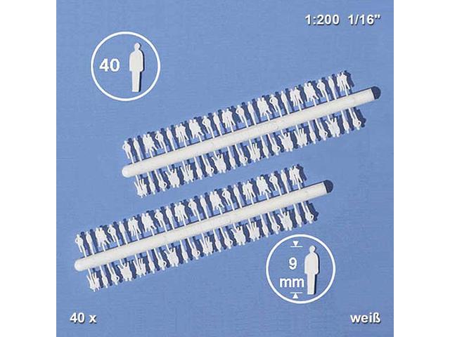 1:200 SILHOUETTENFIGUR WEISS 80 STÜCK 02.30001.80 1
