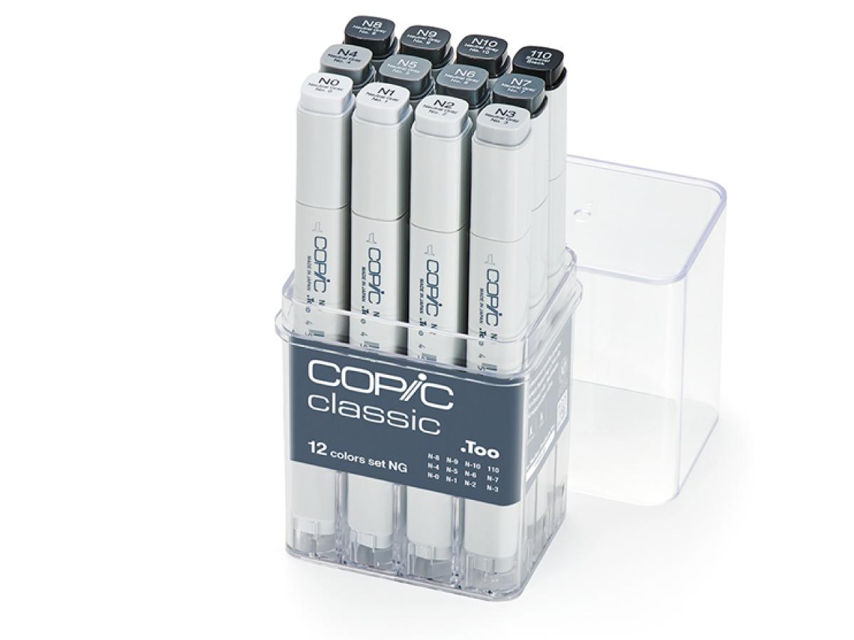 COPIC CLASSIC MARKERSET NEUTRAL GRAY 12X 1