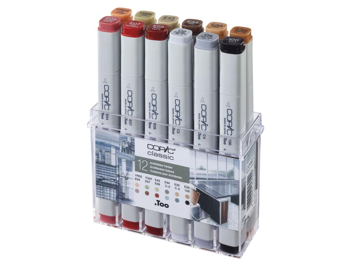 COPIC CLASSIC MARKERSET ARCHITECTURE COLOURS 12X 1