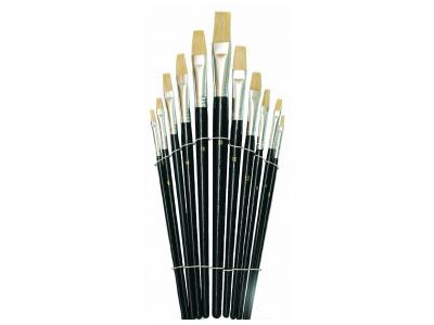 VAN BEEK VARKENSHAREN PENSELEN SET PLAT 11X 1