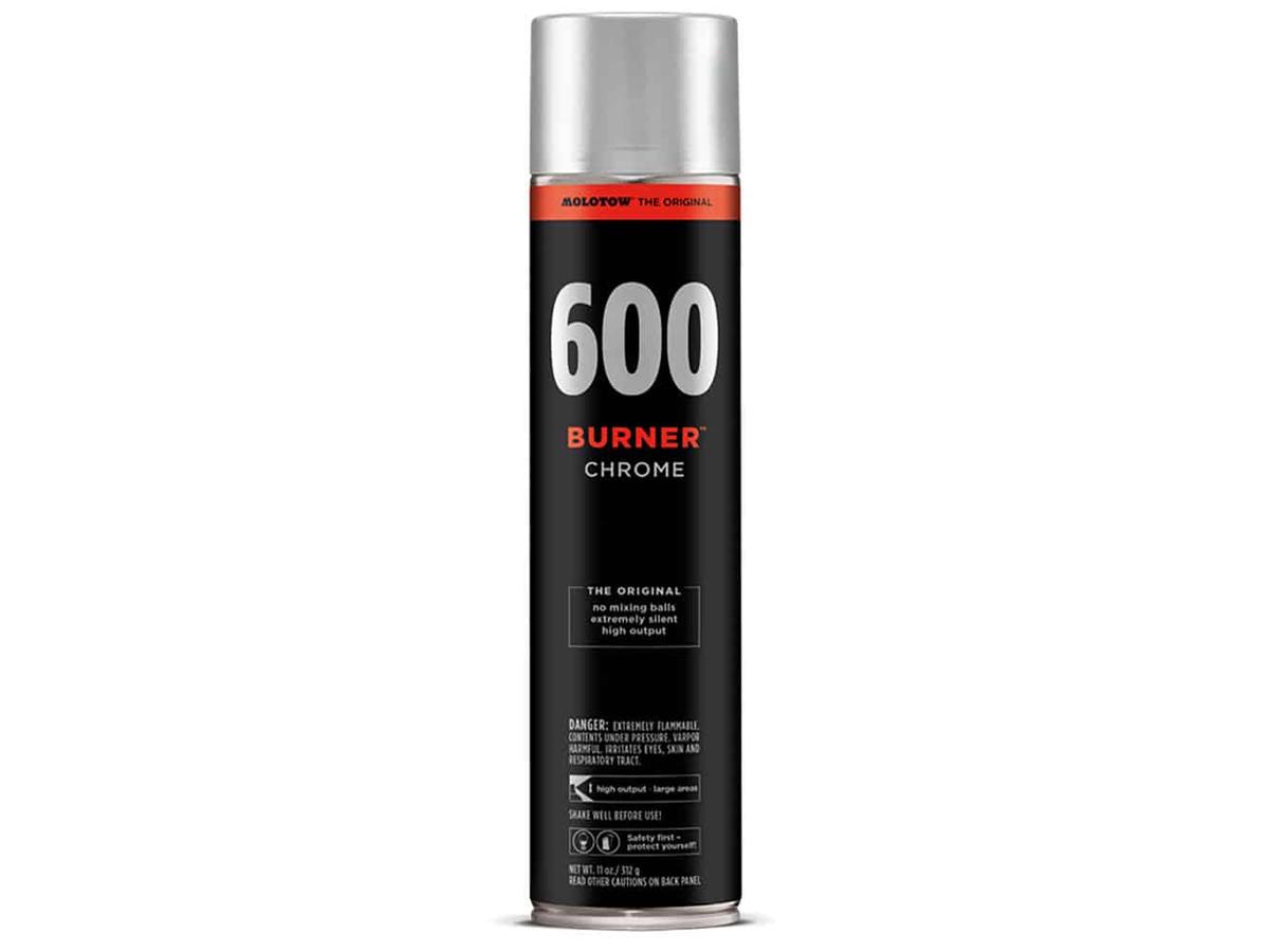 MOLOTOW BURNER 600ML CHROME 1
