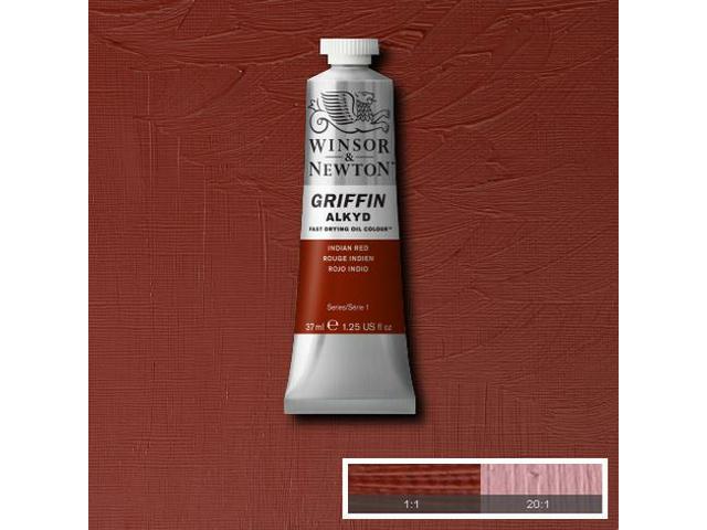 WINSOR & NEWTON GRIFFIN ALKYD 37ML S1 317 INDIAN RED 1