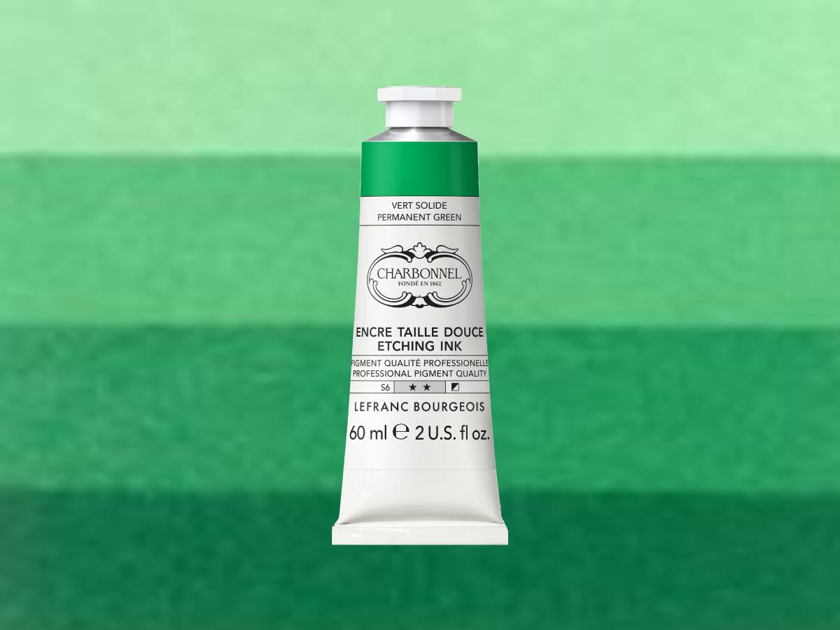 LEFRANC BOURGEOIS CHARBONNEL ETS INKT 60ML SERIE 6 596 PERMANENT GREEN 1