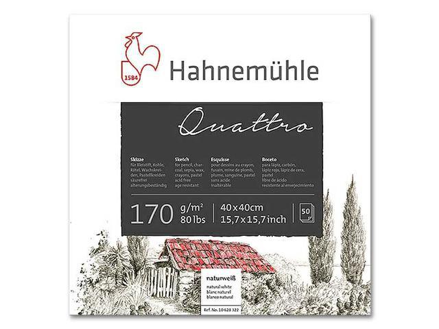 HAHNEMÜHLE QUATTRO ZEICHENBLOCK 170G/M² 25,4X25,4 1