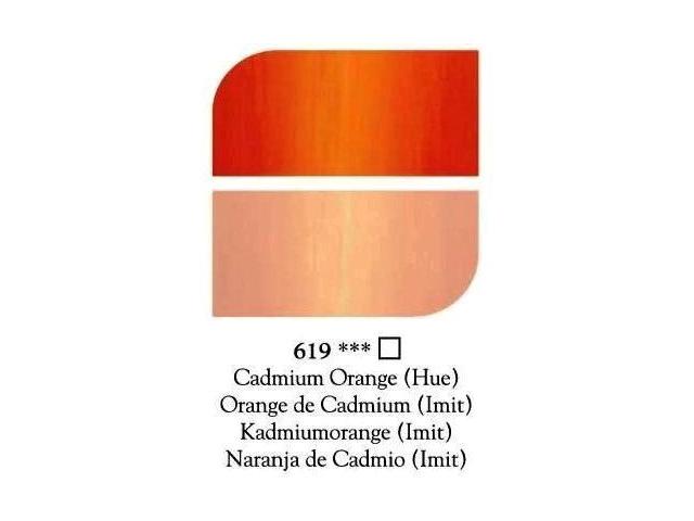 DALER ROWNEY GEORGIAN ÖLFARBE 225ML 619 KADMIUM ORANGE IMI 1