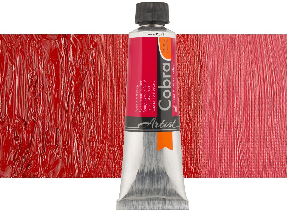 COBRA ARTIST WASSERVERMALBARE ÖLFARBE 150ML 345 PYRROLROT DUNKEL 1