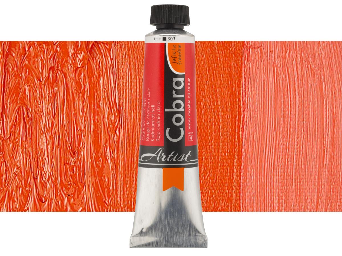 COBRA ARTIST WASSERVERMALBARE ÖLFARBE 40ML 303 KADMIUMROT HELL 1