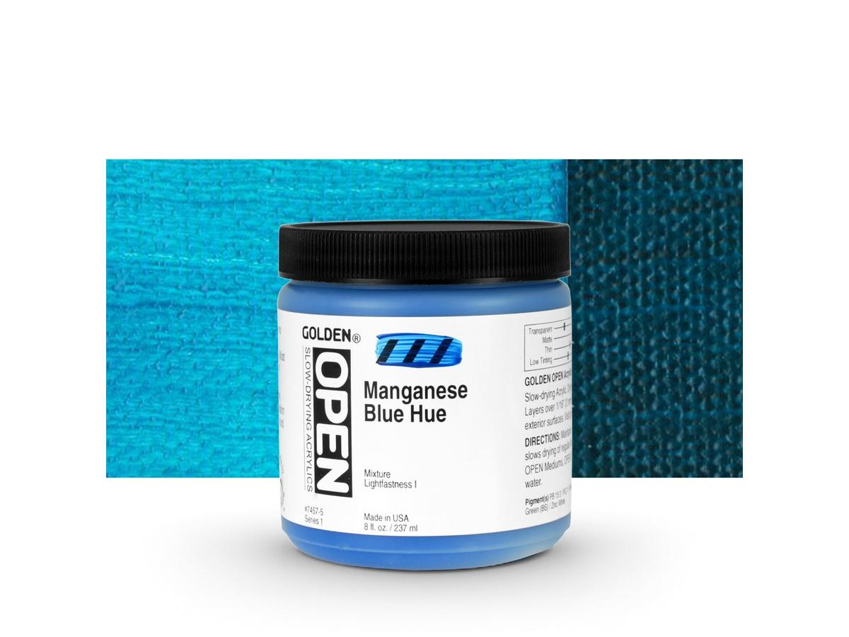GOLDEN OPEN ACRYLIC 237ML 7457 S1 OPEN MANGANESE BLUE HUE 1