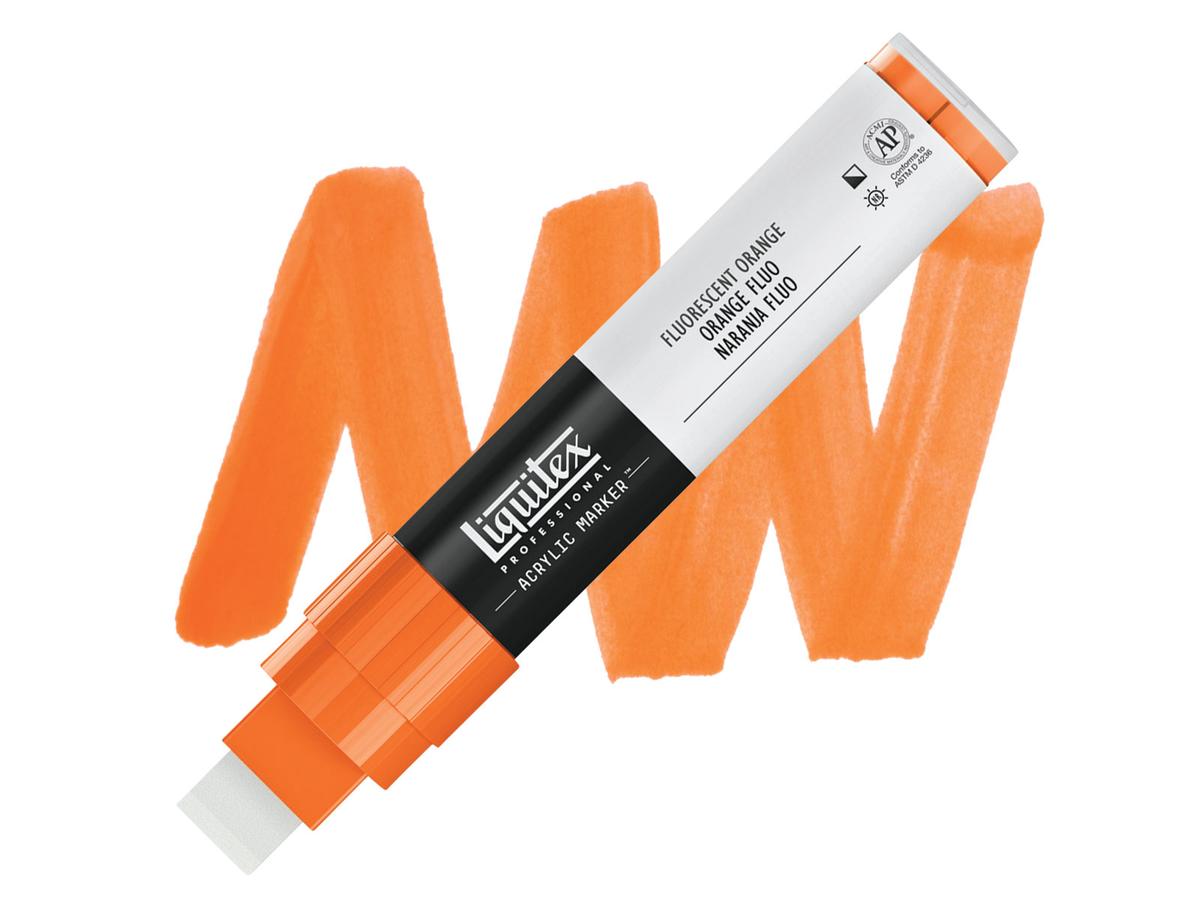 LIQUITEX ACRYL MARKER 0982 15MM FLUORESCENT ORANGE 1