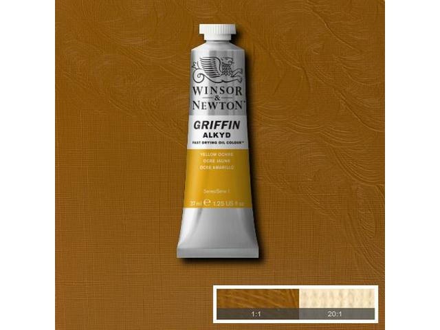 WINSOR & NEWTON GRIFFIN ALKYD 37ML S1 744 YELLOW OCHRE 1