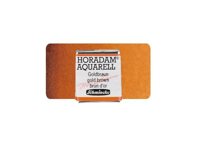 SCHMINCKE HORADAM AQUARELL 1/2 NAPF S2 654 GOLDBRAUN 1
