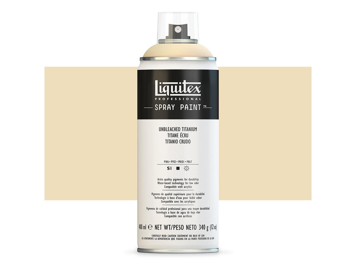 LIQUITEX SPRAY PAINT 400ML UNBLEACHED TITANIUM 1