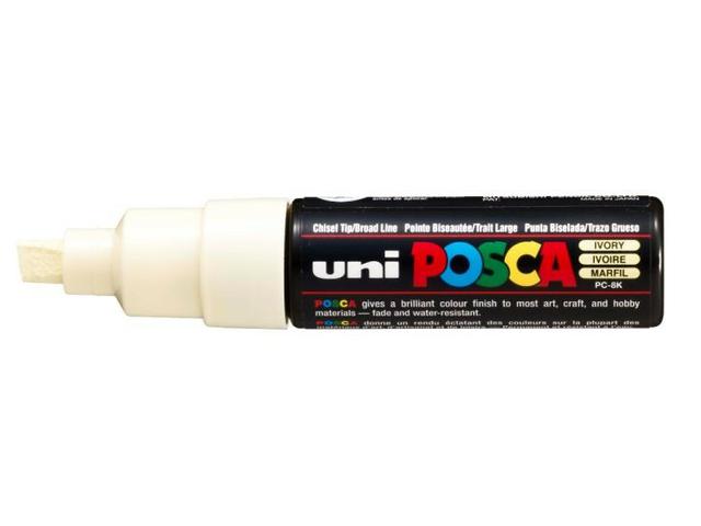UNI POSCA PC8I ELFENBEIN BREIT 1